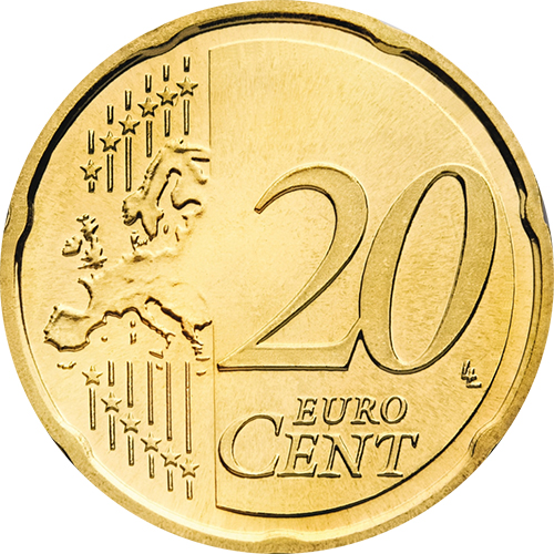 2012) Монета Ватикан 2012 год 20 центов 4. Бенедикт XVI, новая карта  Северное золото PROOF, купить